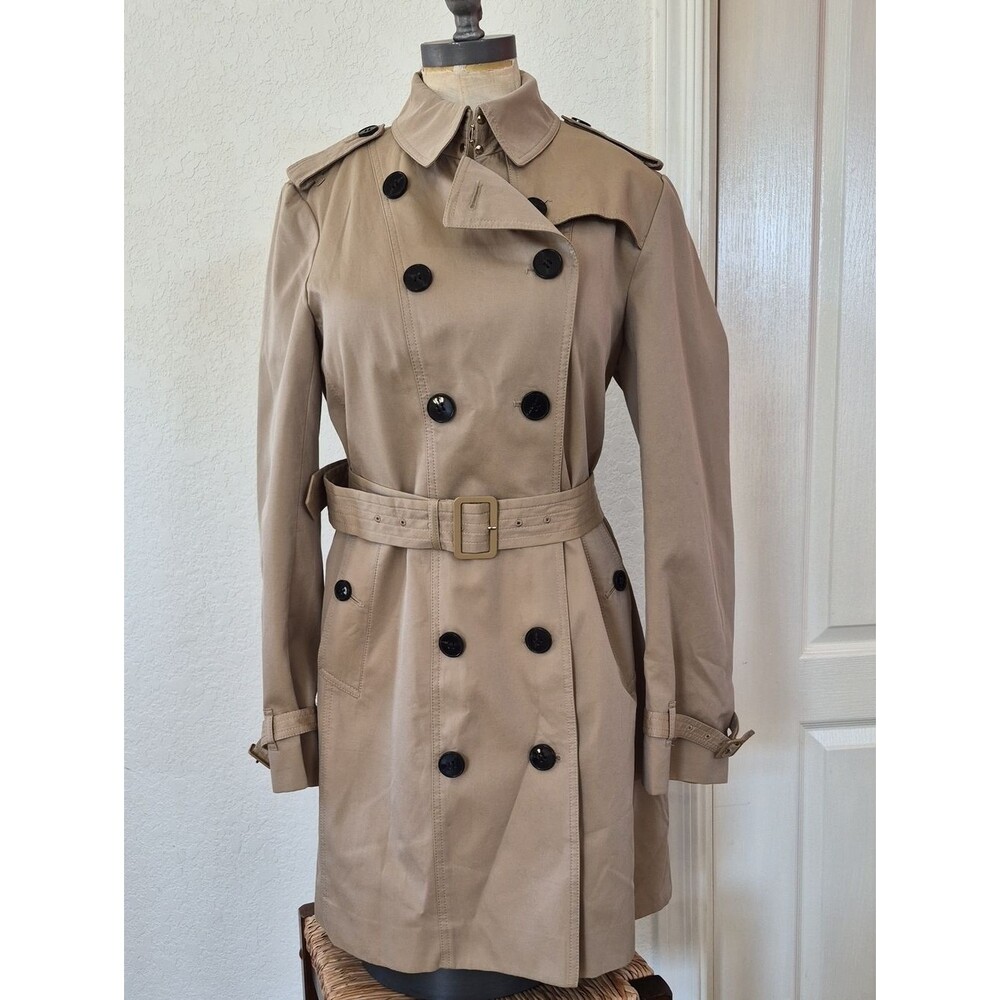 A Loves A 100% Cotton Double Breasted, Trench Coat Sz M/L